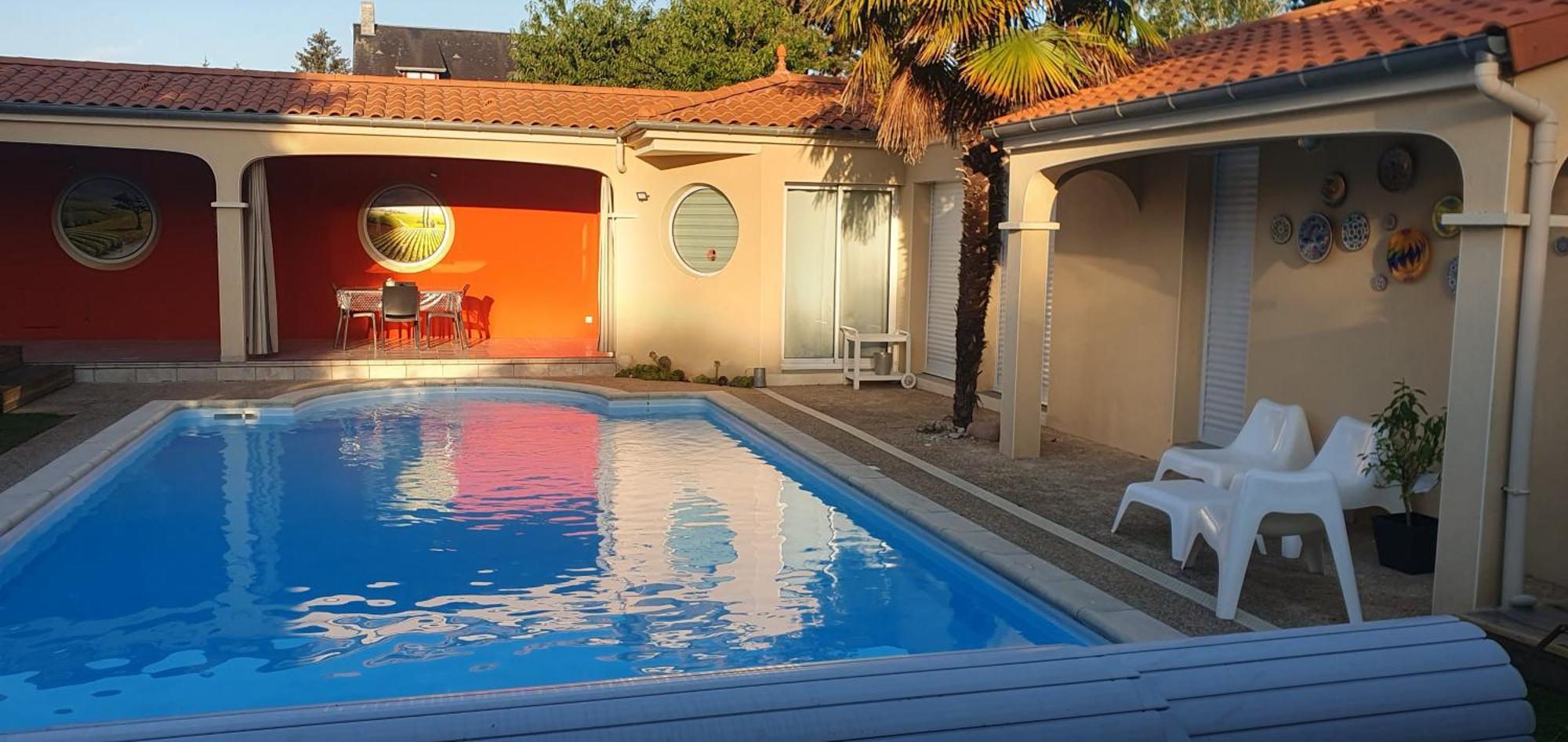 Gite Calme #2 Ou 3 Pers #Piscine #Cholet #Wifi Haut Debit #Travailleurs Thales Lacroix Et Autres Entreprises #Petits Dejeuners Et Repas Possibles Sur Demande Le May-sur-Evre Bagian luar foto